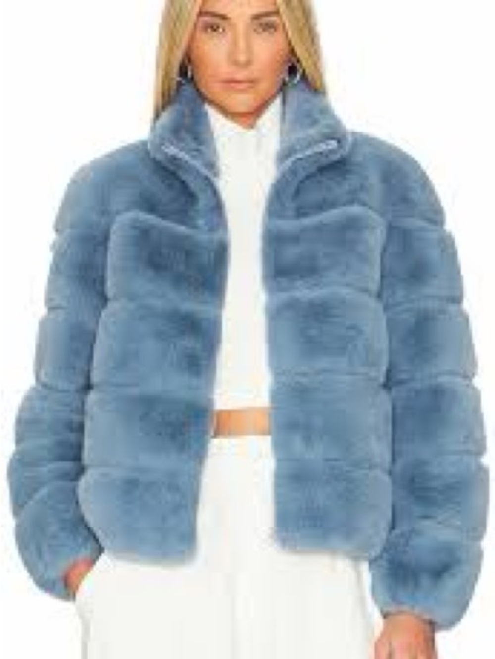 Dolce Cabo Light Blue Teddy Jacket